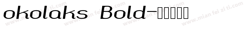 okolaks Bold字体转换